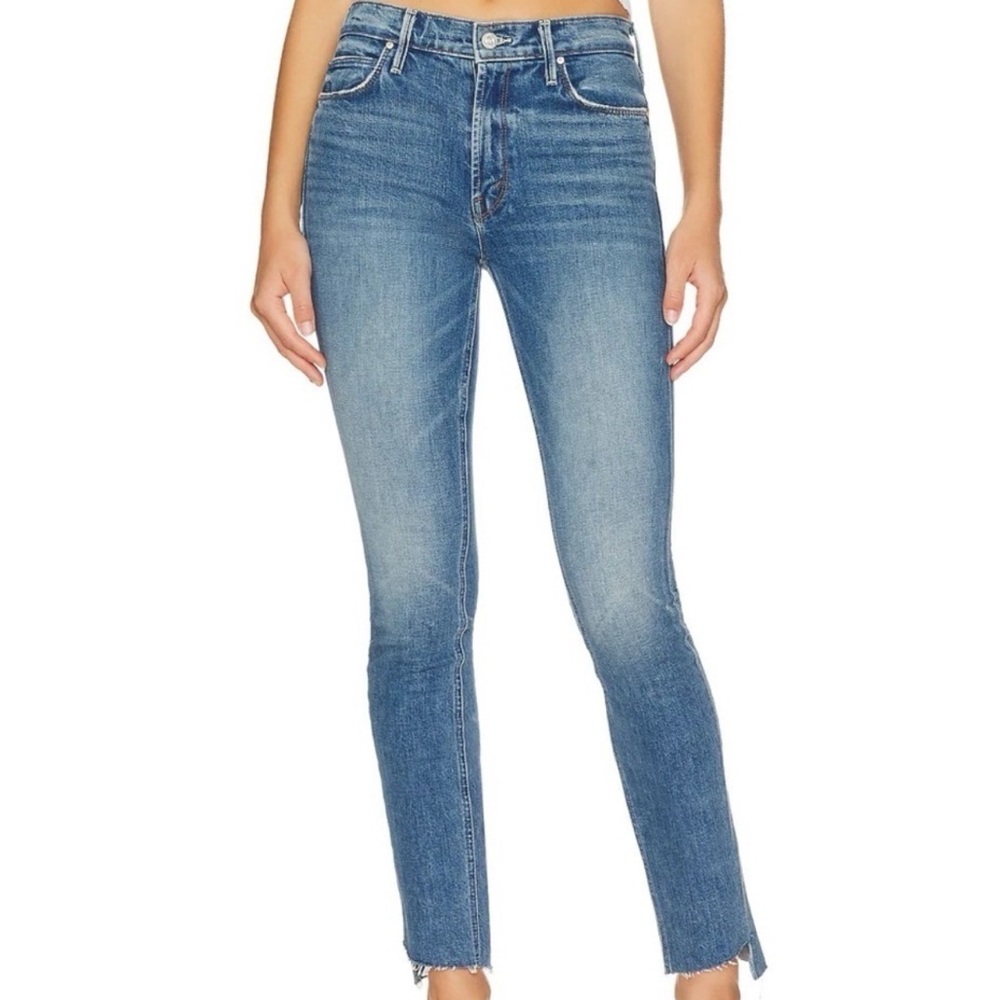 Mother Jeans The Mid Rise Dazzler Ankle Step Fray Size 27 Something To Remember